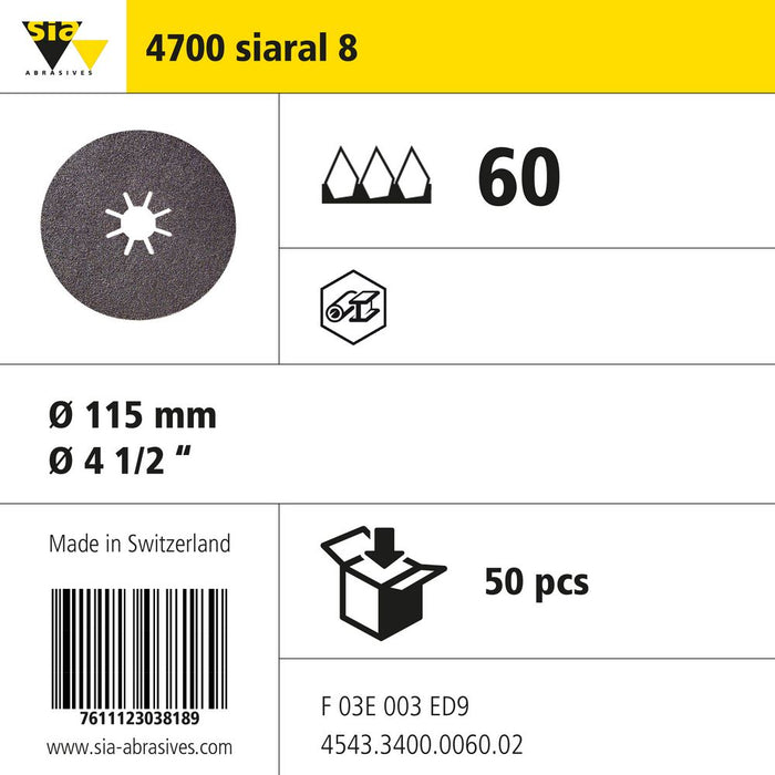 Product info — 4700 siabite entry Ø115mm P60