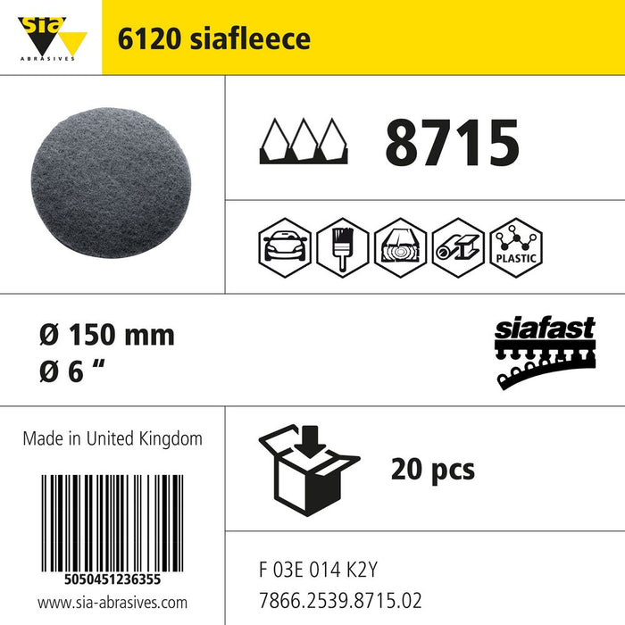 Product info — 6120 siafleece Ø150mm UF (Pack of 20)