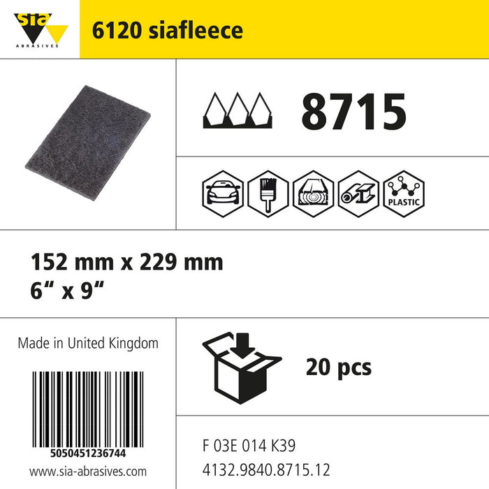 Product info — 6120 siafleece 152x229mm UF (Pack of 20)