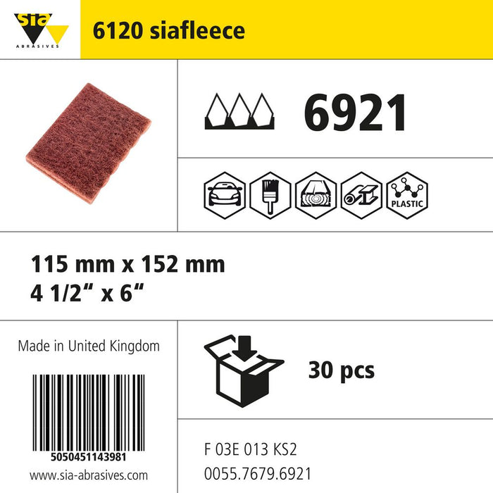 Product info — 6120 siafleece 115x152mm VF (Pack of 30)