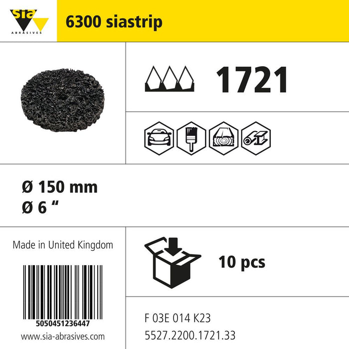 Product info — 6300 SCM large quick-change Ø150mm (Pack of 10)