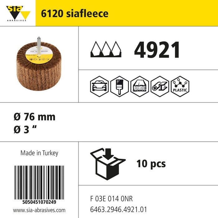 Product info — 6120 siafleece Ø76mm P4921