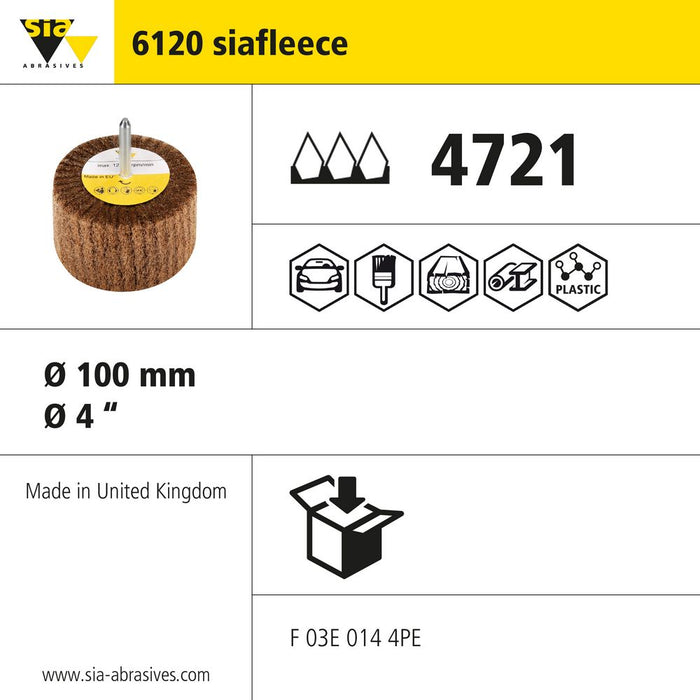 Product info — 6120 siafleece Ø100mm P4721 (Pack of 10)