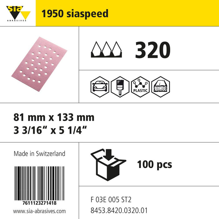 Product info — 1950 siaspeed 81x133mm P320