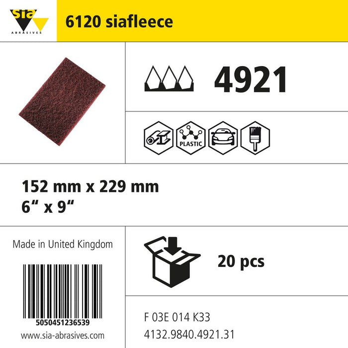 Product info — 6120 siafleece 152x229mm M (Pack of 20)