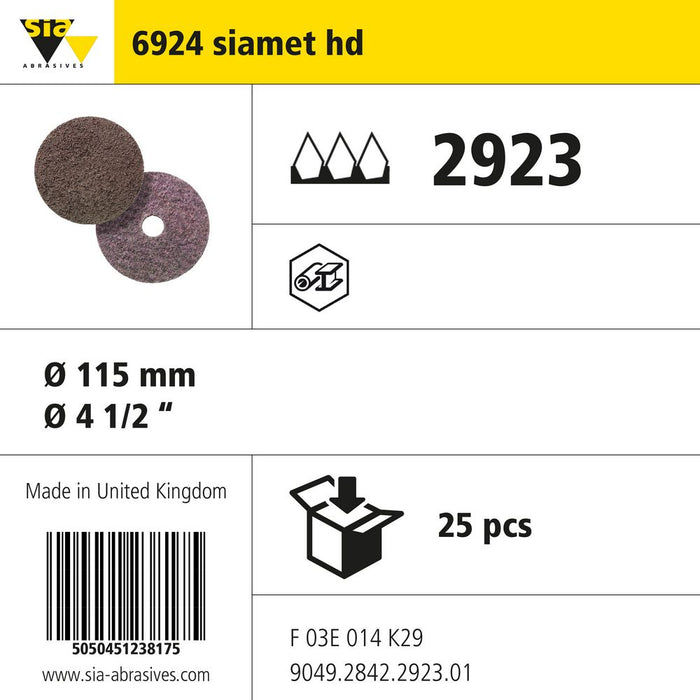 Product info — 6924 hd-scm Ø115mm C (Pack of 25)