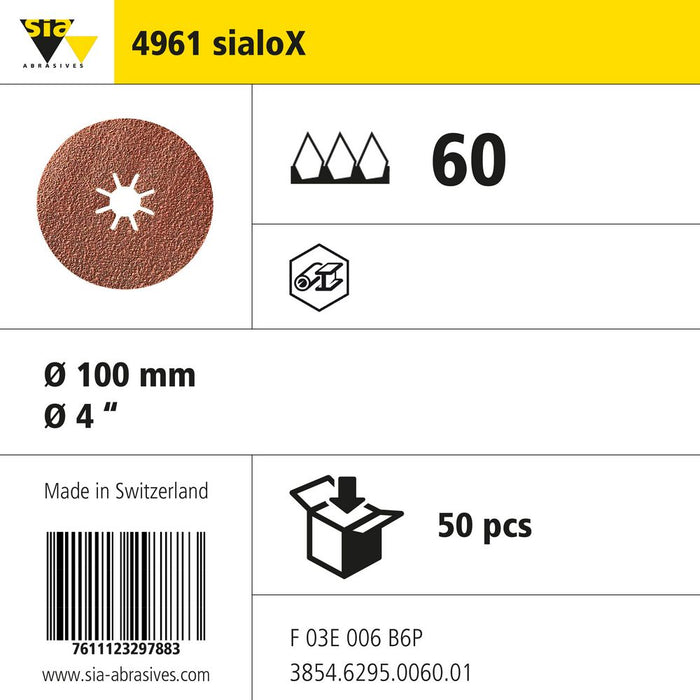 Product info — 4961 siacut large Ø100mm P60