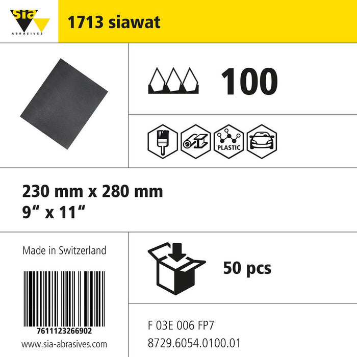 Product info — 1713 siawat fine 230x280mm P100 (Pack of 50)