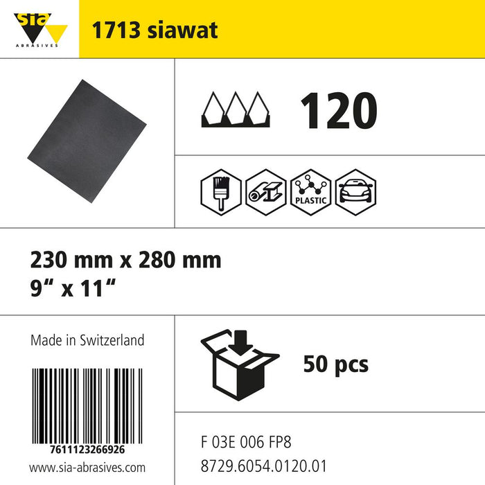 Product info — 1713 siawat fine 230x280mm P120 (Pack of 50)