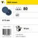 Product info — 2820 siafast mini Ø75mm P80 (Pack of 50)