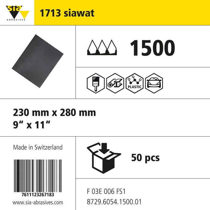 Product info — 1713 siawat fine 230x280mm P1500 (Pack of 50)