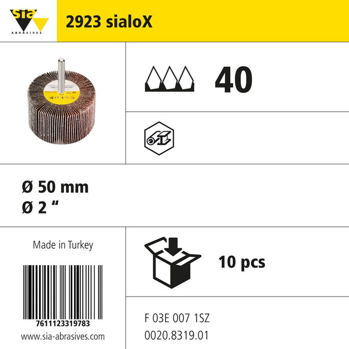 Product info — 2923 sialoX Ø50mm P40