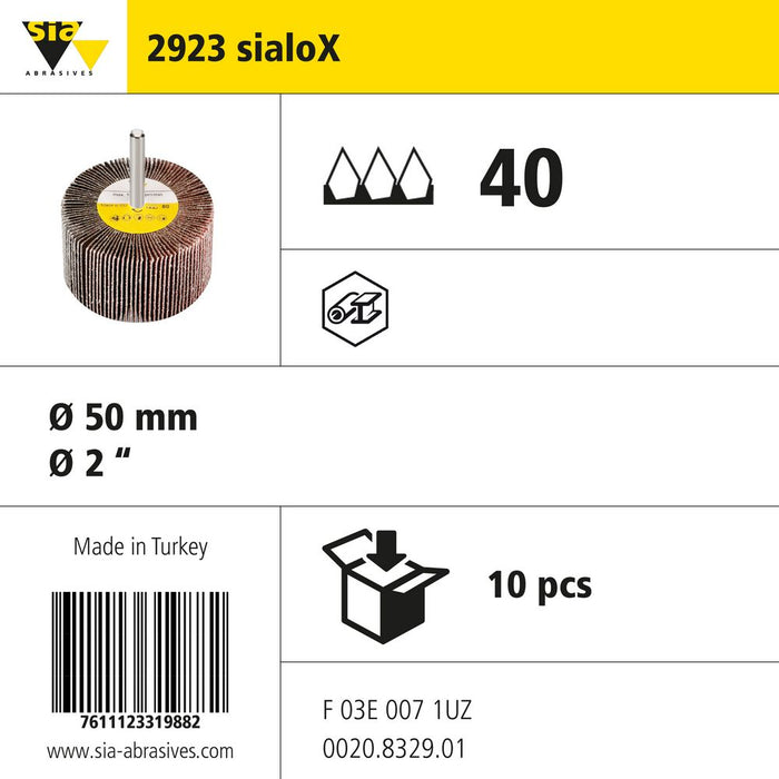 Product info — 2923 sialoX Ø50mm P40