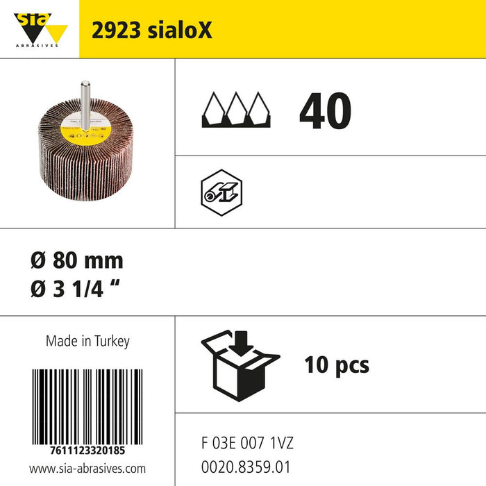 Product info — 2923 sialoX Ø80mm P40