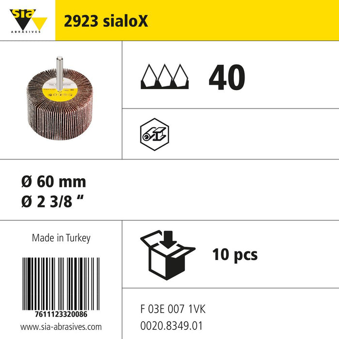 Product info — 2923 sialoX Ø60mm P40