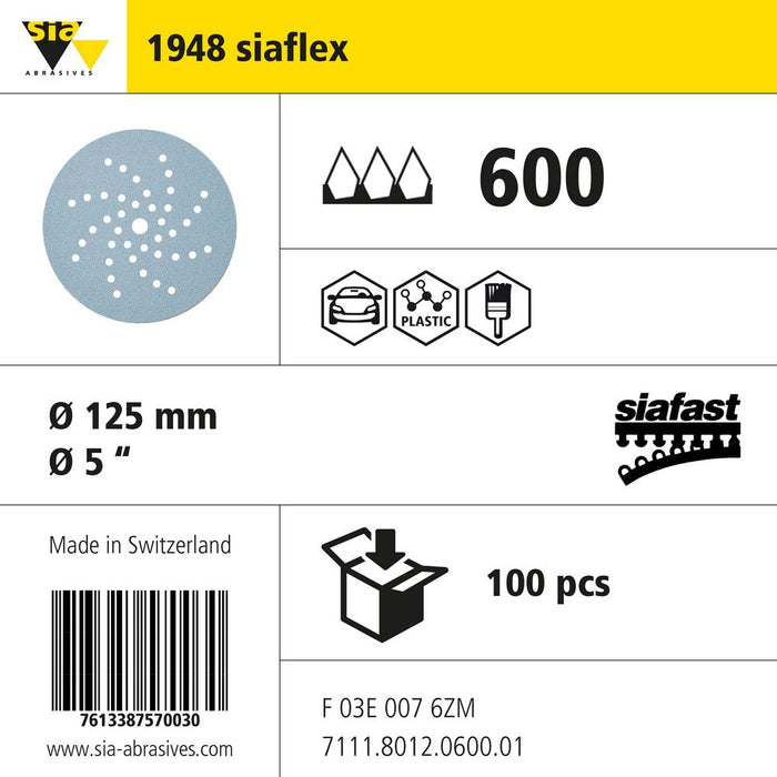 Product info — 1948 siaflex Ø125mm P600 (Pack of 100)