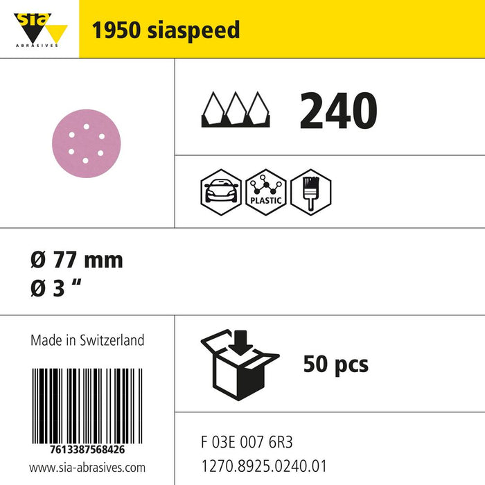 Product info — 1950 siaspeed Ø77mm P240