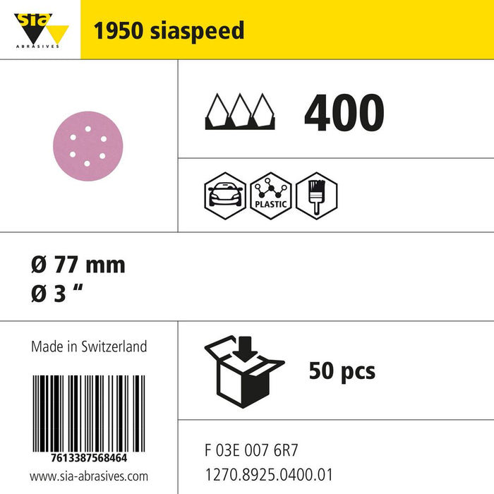 Product info — 1950 siaspeed Ø77mm P400