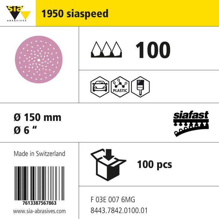 Product info — 1950 siaspeed Ø150mm P100 (Pack of 100)