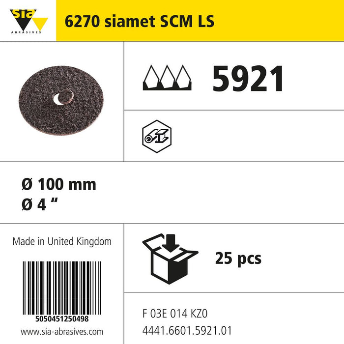 Product info — 6270 scm Ø100mm F