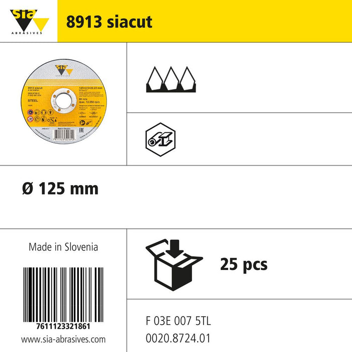 Product info — 8913 siaflex INOX Ø125mm