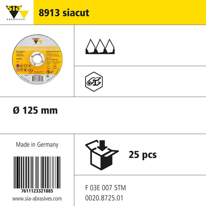 Product info — 8913 siaflex INOX Ø125mm