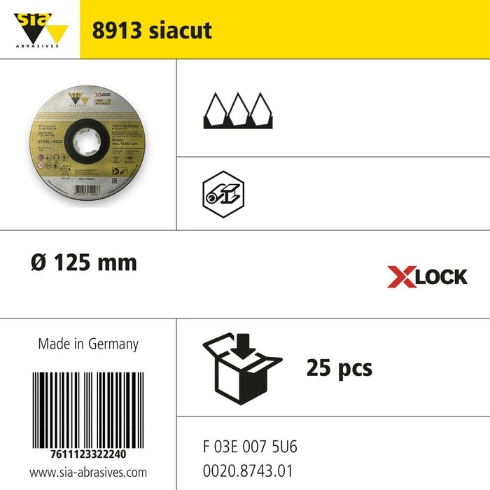 Product info — 8913 siaflex INOX Ø125mm