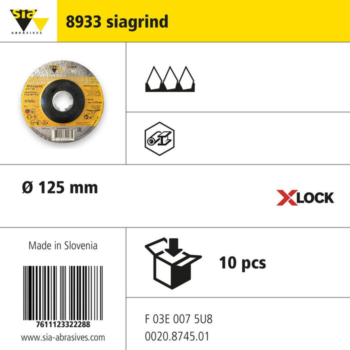 Product info — 8933 siaflex grinding Ø125mm