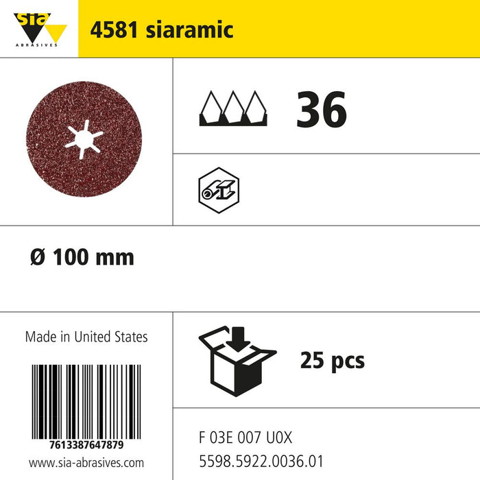 Product info — 4581 siabite Ø100mm P36