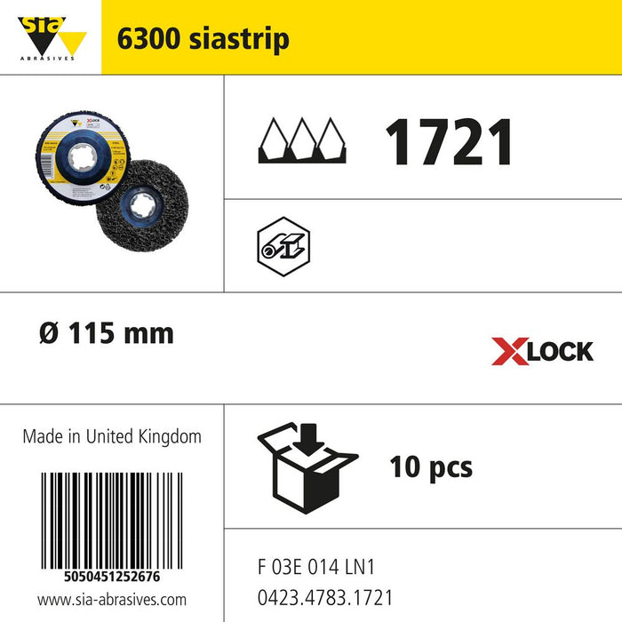 Product info — 6300 SCM large quick-change Ø115mm (Pack of 10)